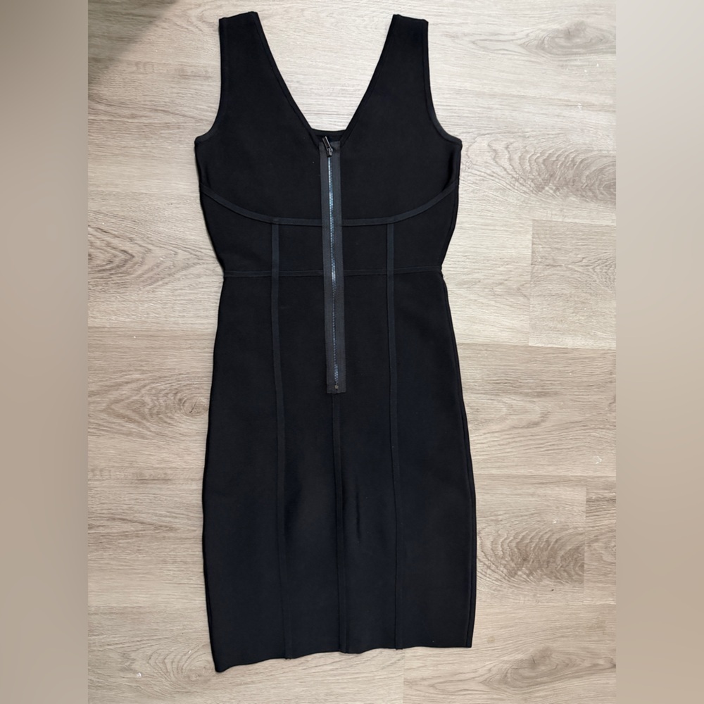 BCBGMaxAzria Classic Black Mini Dress - Picture 3 of 12
